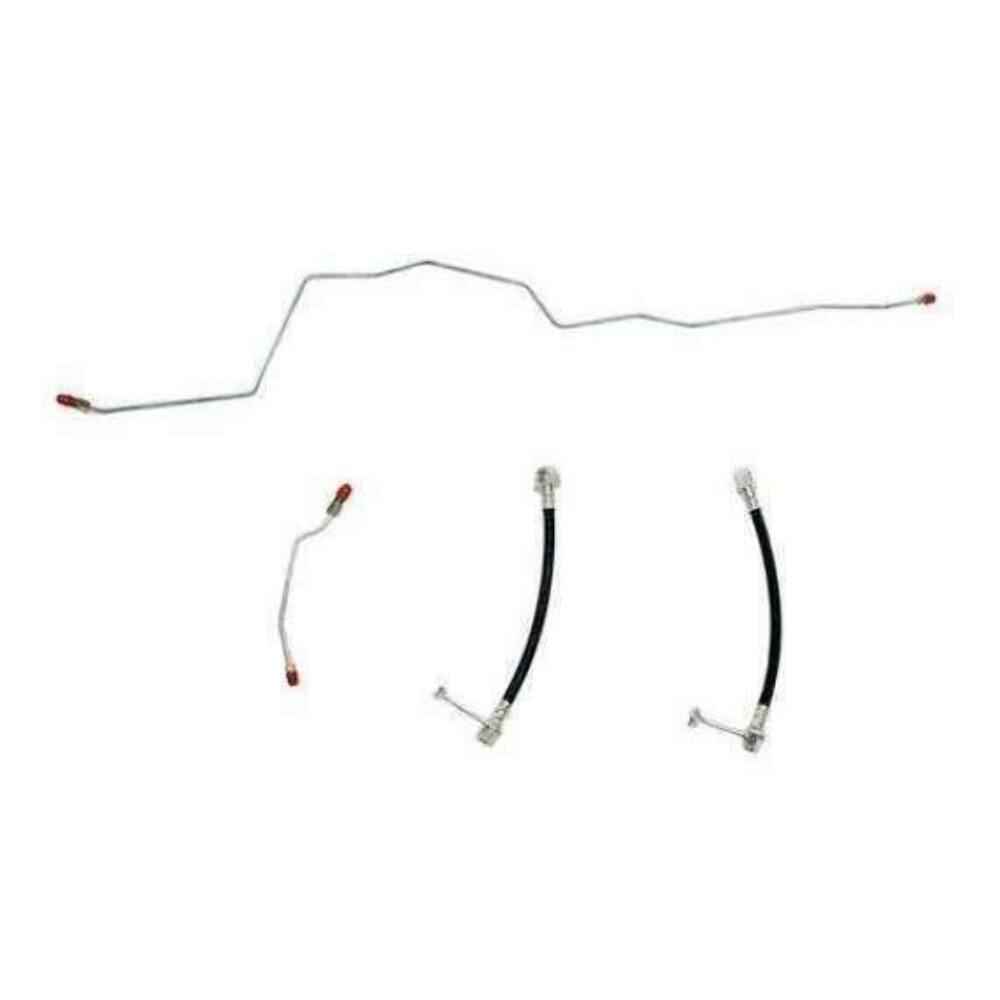 Rear Axle Brake Lines WRA0102SS Dana 70 Stainless Steel for 01-02 Dodge Ram 2500 - Rear Lines Car Part People