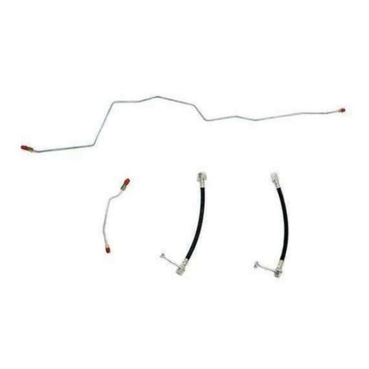 Rear Axle Brake Lines WRA0102SS Dana 70 Stainless Steel for 01-02 Dodge Ram 2500 - Rear Lines Car Part People