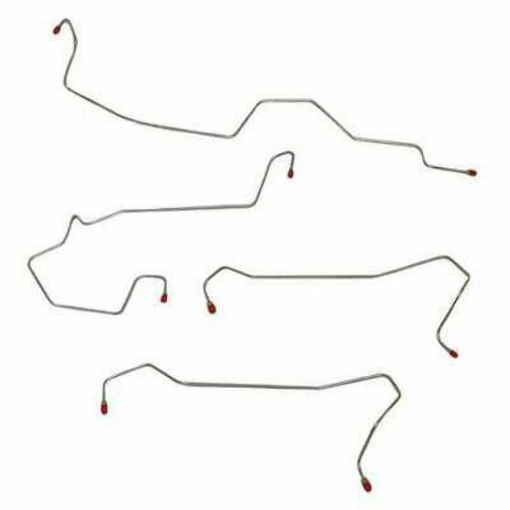 2005 - 2007 Saturn ION Front Brake Line Kit without ABS Stainless - XKT0404SS - Front Lines Car Part People