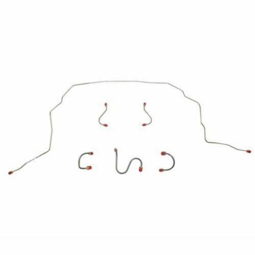 1967 Chevrolet Chevy II Front Brake Line Kit Standard Drum Brakes - XKT6701OM - Front Lines Car Part People
