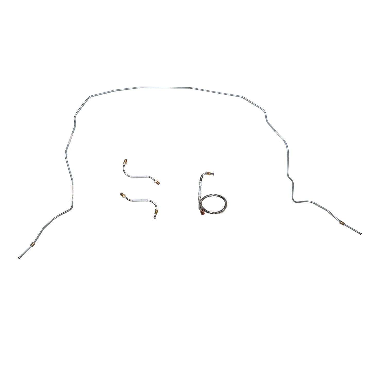 1967 Chevrolet Chevy II Front Brake Line Kit Power Disc Brakes - XKT6712SS