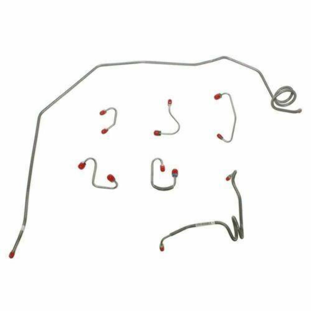 1970 Chevrolet Nova Front Brake Line Kit Power Disc Brakes Stainless - XKT7001SS