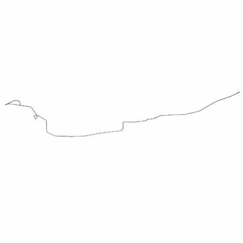 1967-68 Plymouth Barracuda Fuel Line Kit 5/16 Inch Tank-Pump Fuel Line YGL6702SS
