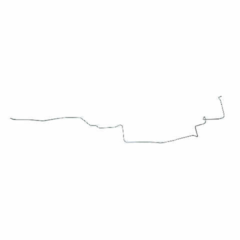 1967-68 Dodge Dart Fuel Line Kit 3/8 Tank-Pump Fuel Line 111 Inch - YGL6703OM