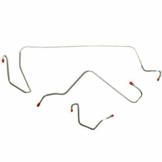 1964-65 Dodge Dart Front Brake Line Kit with Power Brakes Steel - YKT6502OM - Front Lines Car Part People