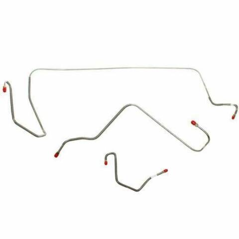 1964-65 Dodge Dart Front Brake Line Kit with Power Brakes Steel - YKT6502OM