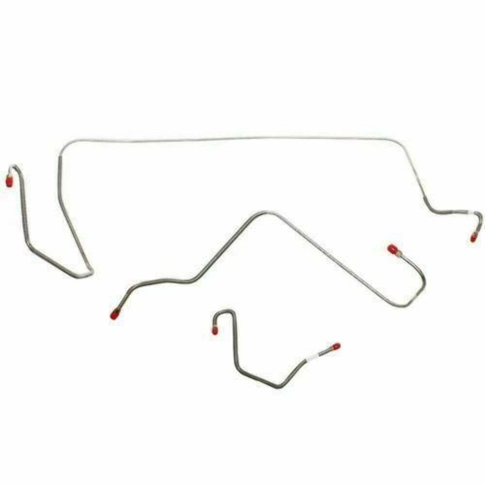 1964-65 Dodge Dart Front Brake Line Kit with Power Brakes Stainless - YKT6502SS - Front Lines Car Part People