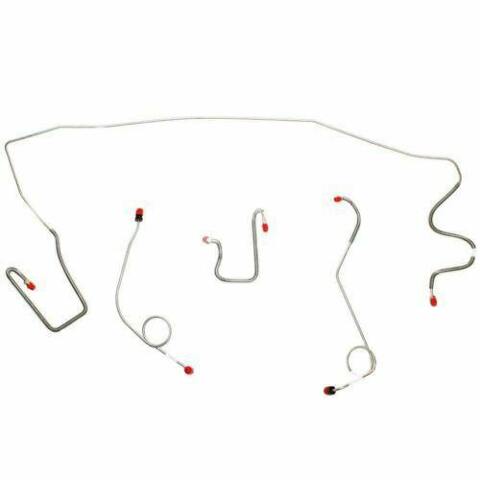 1967 Dodge Dart Front Brake Line Kit Standard Disc/Drum Brakes Steel - YKT6701OM