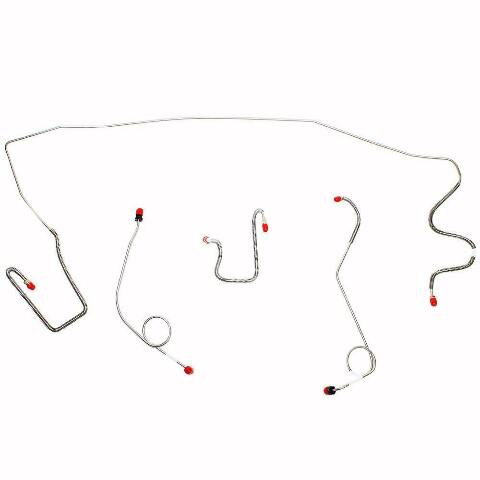 1967 Dodge Dart Front Brake Line Kit Standard Disc/Drum Brakes - YKT6701SS