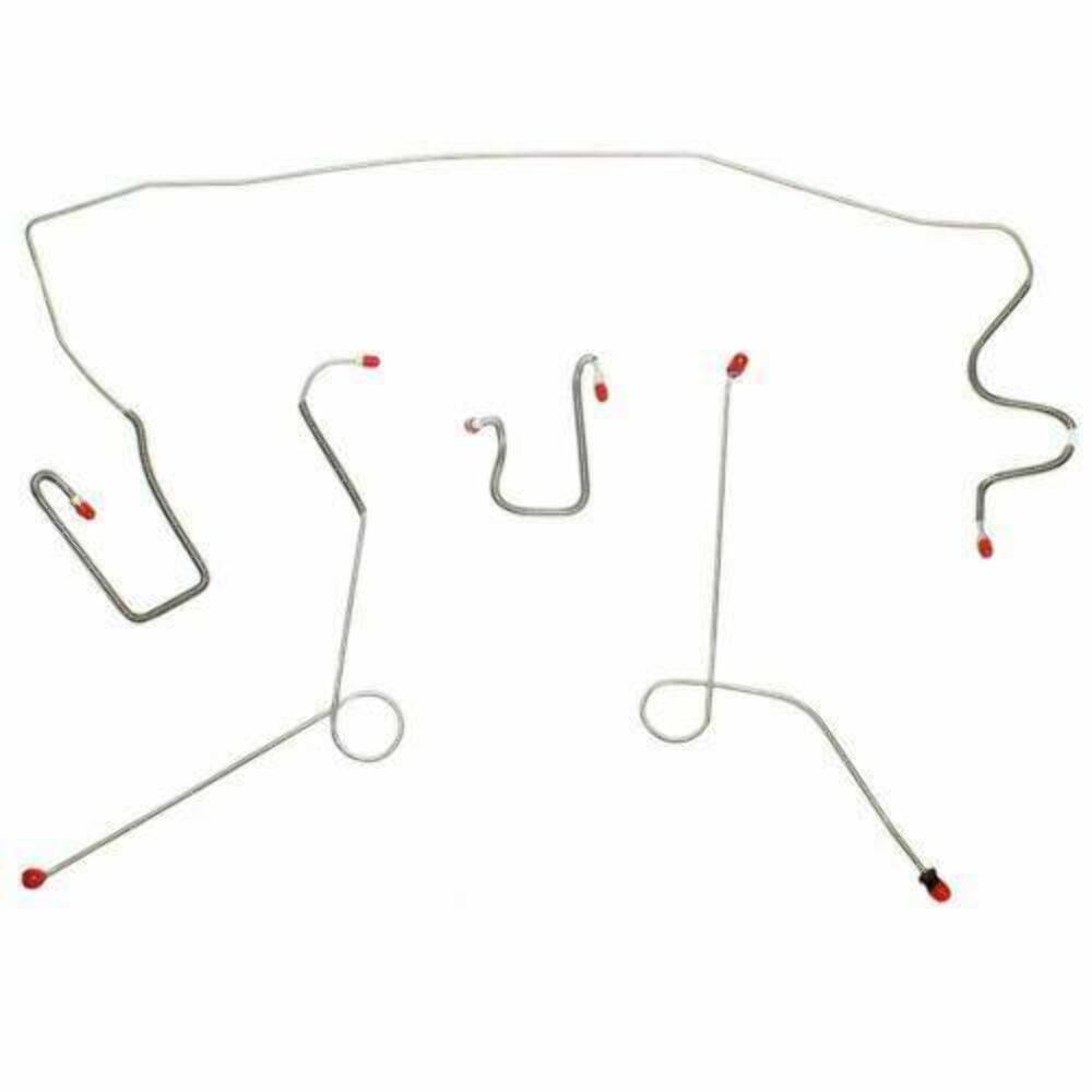 1967 Dodge Dart Front Brake Line Kit Power Disc/Drum Brakes Stainless YKT6702SS - Front Lines Car Part People
