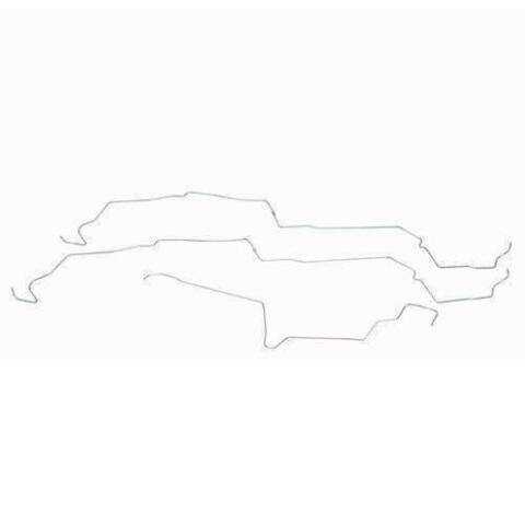 87-93 Ford Mustang V8 Subframe Connectors Fuel Line Kit Stainless Steel ZGL8701SS-CP