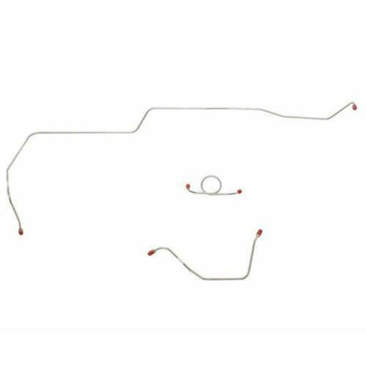 1964-65 Ford Mustang Front Brake Line w/ Standard Drum Brakes 3 Piece -ZKT6401OM