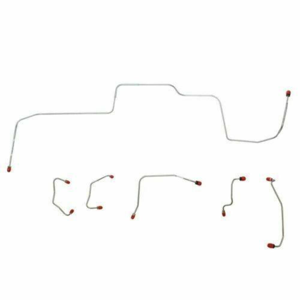 1967 Ford Mustang Front Brake Line Kit w/ Power Disc Brakes 6 Piece - ZKT6704OM - Front Lines Car Part People