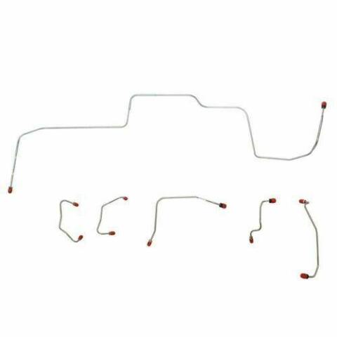 1967 Ford Mustang Front Brake Line Kit w/ Power Disc Brakes 6 Piece - ZKT6704OM