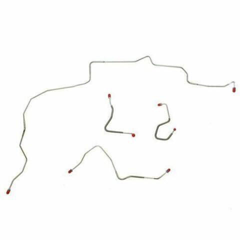 1970 Ford Mustang Front Brake Line Kit Power Disc Brakes 4 Piece - ZKT7002OM