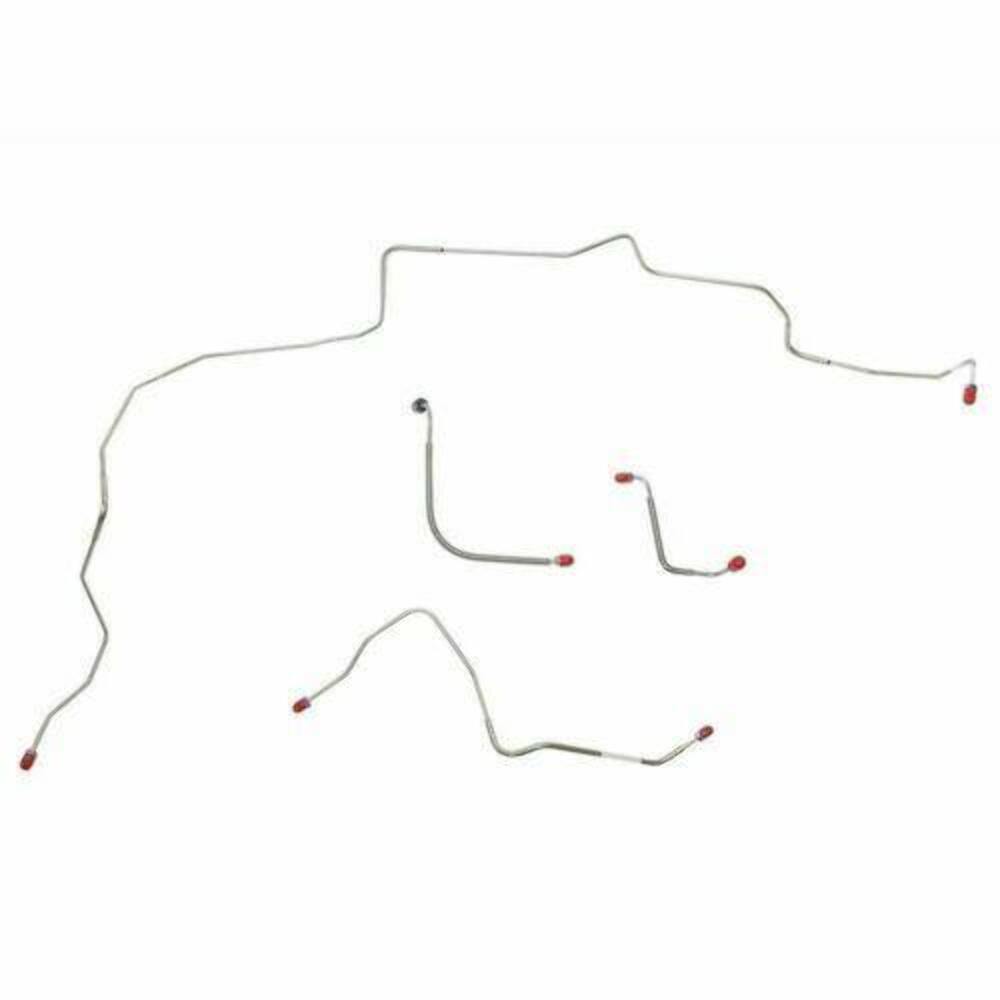 1970 Ford Mustang Boss 429 Front Brake Line Kit Power Disc 4 Piece - ZKT7003OM - Front Lines Car Part People