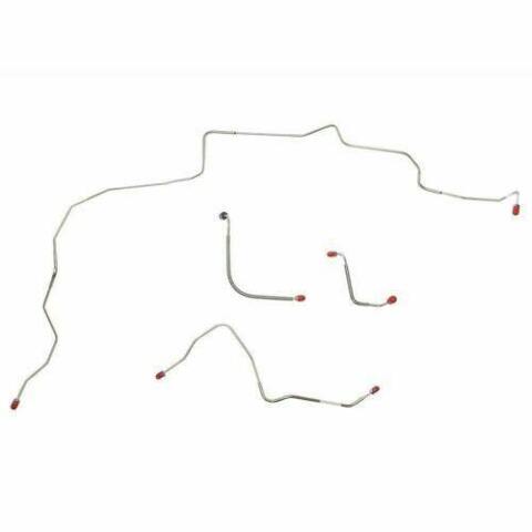 1970 Ford Mustang Boss 429 Front Brake Line Kit Power Disc 4 Piece - ZKT7003OM