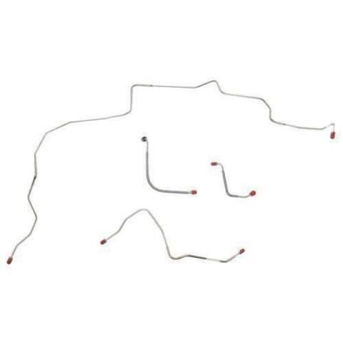 1970 Ford Mustang Boss 429 Front Brake Line Kit Power Disc 4 Piece - ZKT7003SS