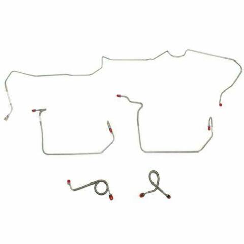 1971-72 Ford Mustang Front Brake Line Kit w/ Standard Drum Brakes - ZKT7101OM