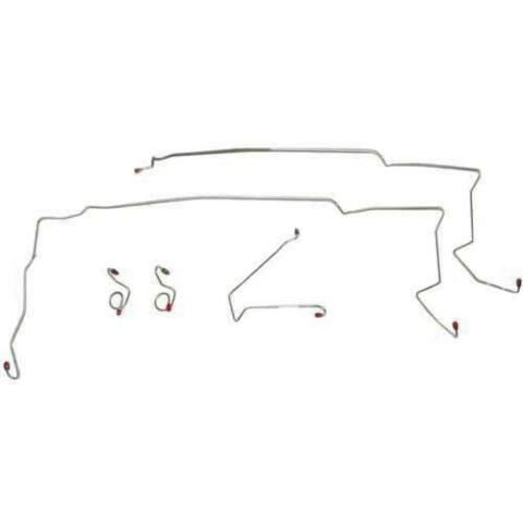 Ford Mustang 1987-1993 Front Brake Line Kit Stainless ZKT8701SS-CP