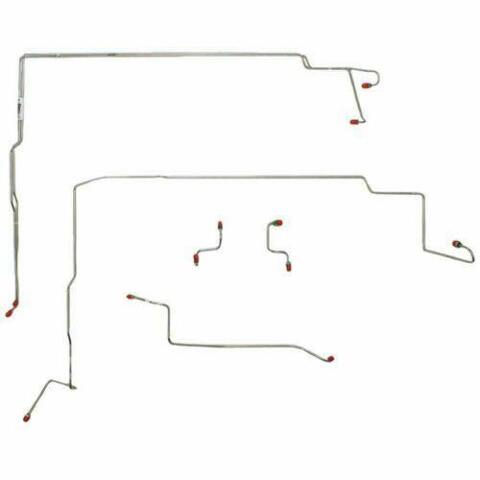 Fine Lines ZKT9401OM - GT Front Brake Line Kit ABS Steel for 1994-95 Ford Mustang GT