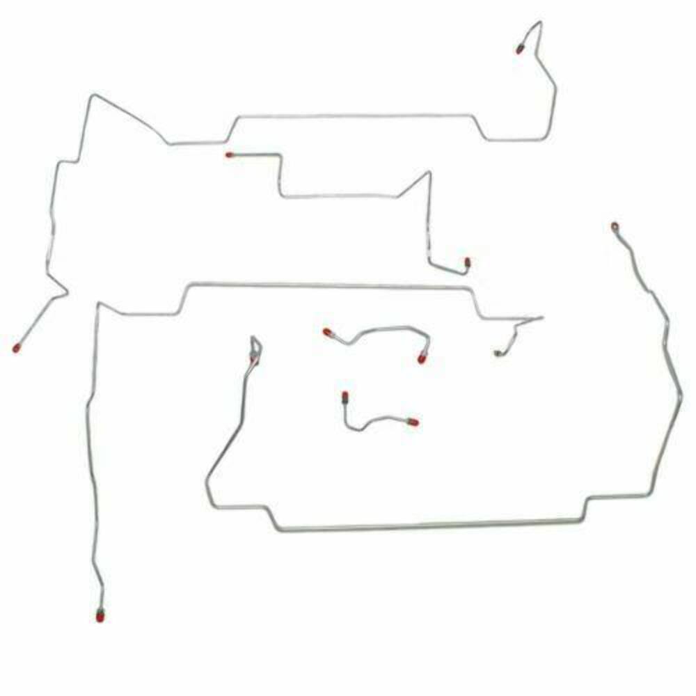 1999-04 Ford Mustang GT Front Brake Line Kit w/ Traction Control - ZKT9901SS - Front Lines Car Part People