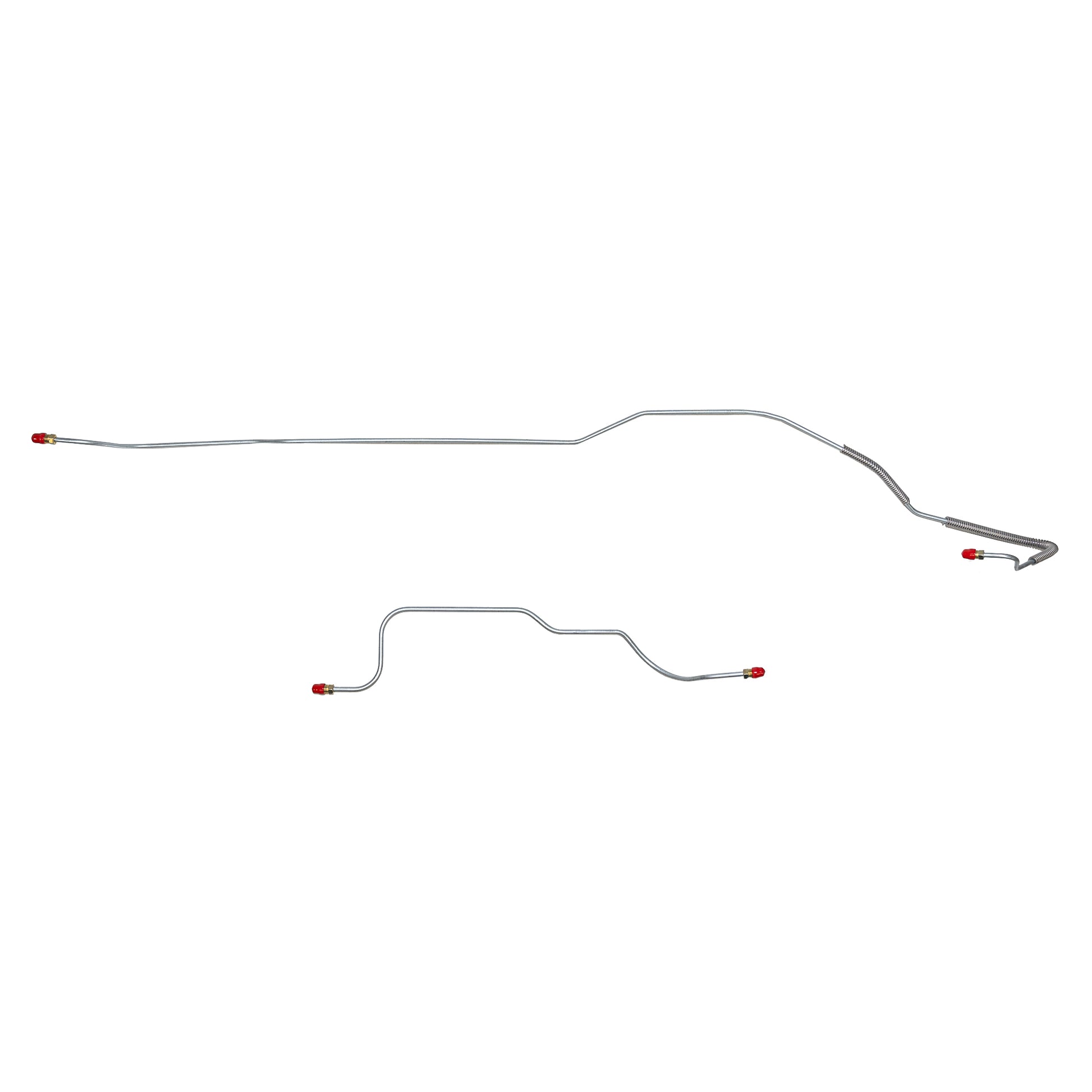 1967-69 Ford Mustang 6cyl. Rear Axle Lines 2 Piece Set Stainless - ZRA6701SS - Rear Lines Car Part People