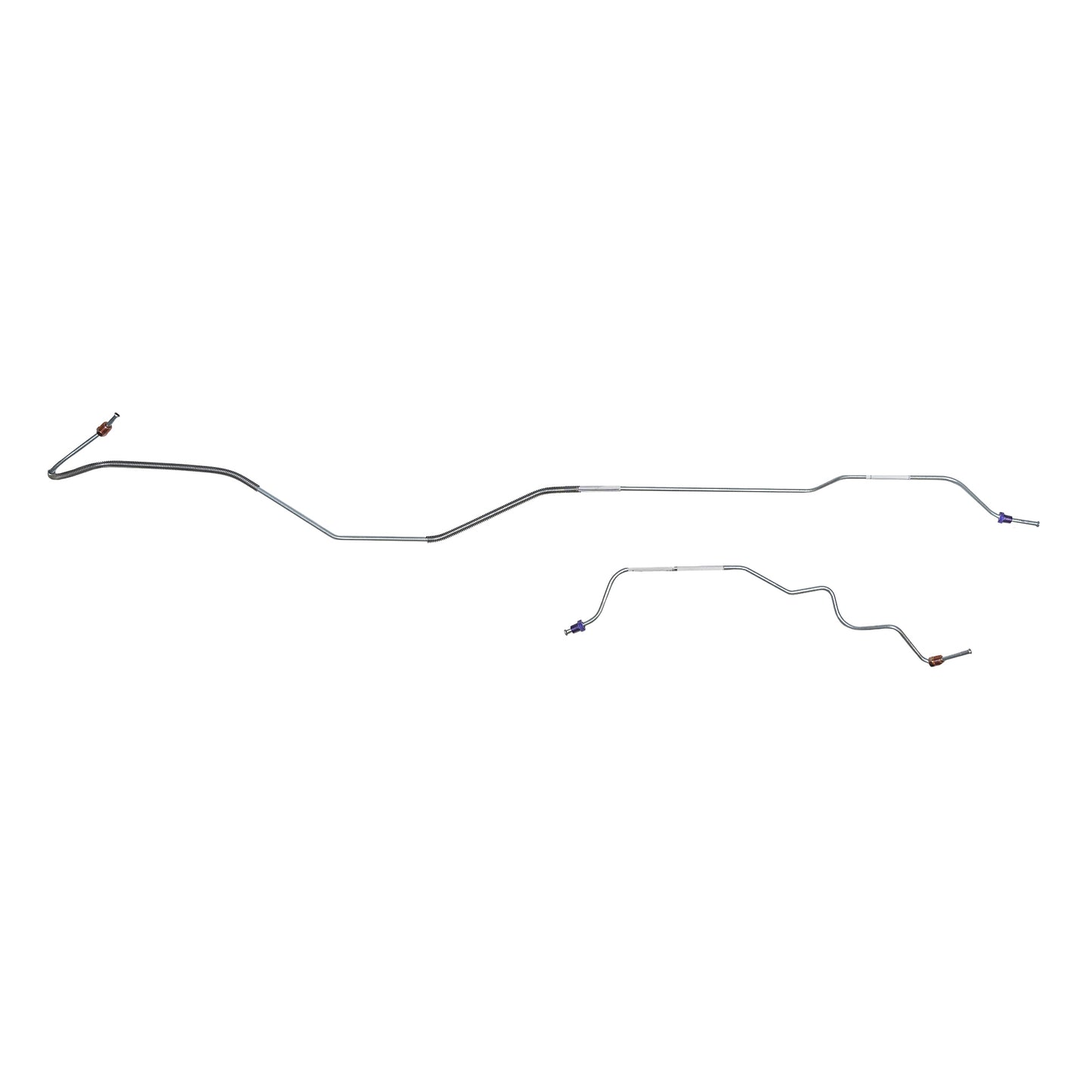 1970 Ford Mustang Rear Axle Lines with 8 Inch Rear Axle 2 Piece - ZRA7002SS - Rear Lines Car Part People