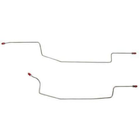 Ford Mustang 1986-93 Rear Brake Lines Rear Drum Stainless ZRA8601SS-CP