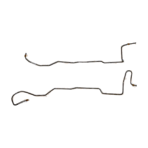 1966 Ford Mustang Transmission Cooler Lines 6cyl C4 2 Piece Steel - ZTC6601OM