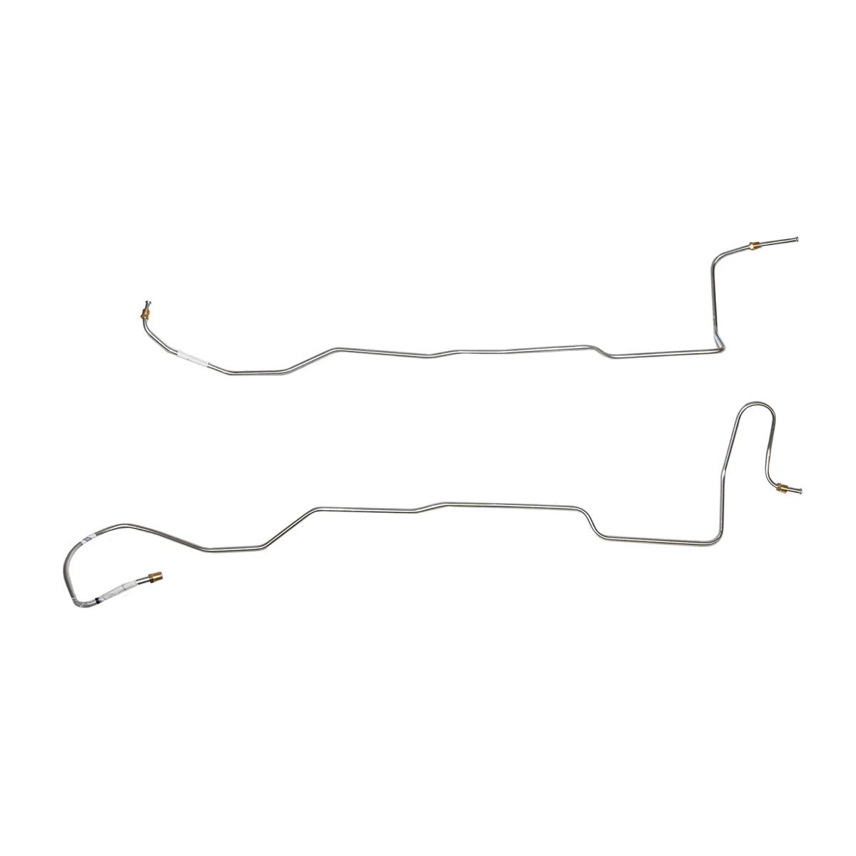1966 Ford Mustang Transmission Cooler Lines 6cyl C4 2 Piece Stainless -ZTC6601SS - Transmission Lines Car Part People