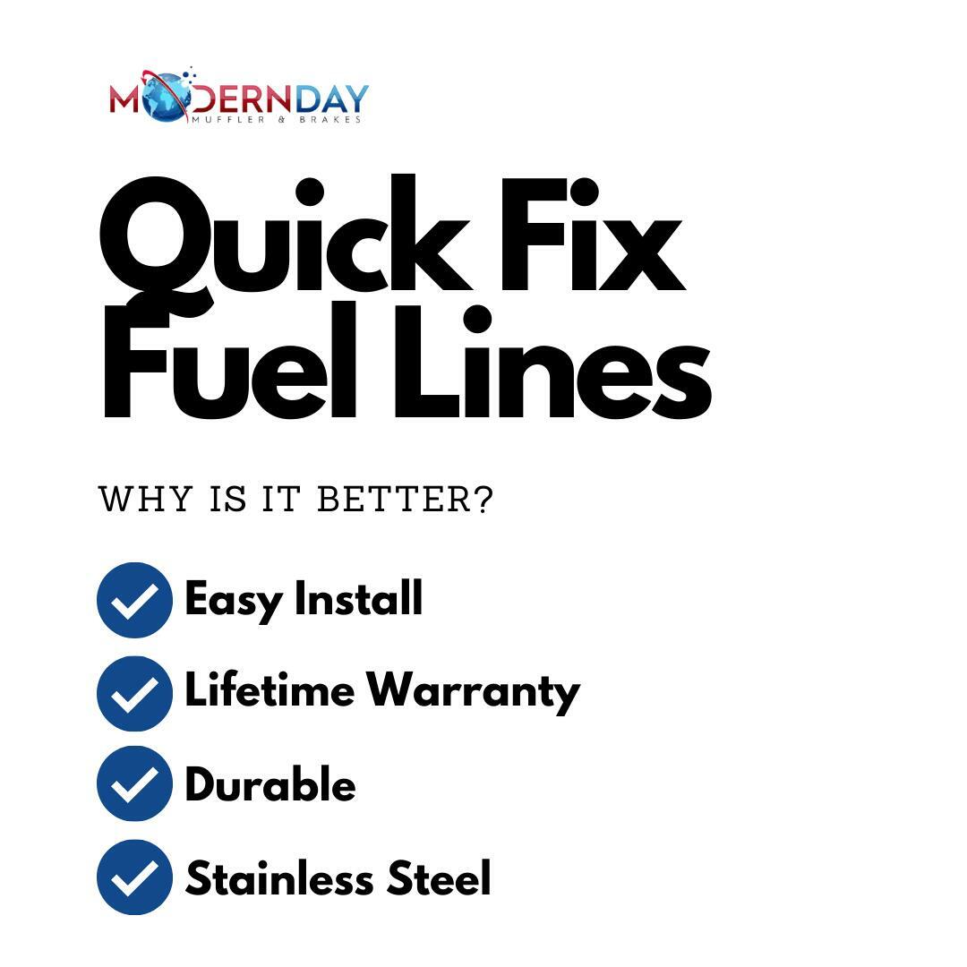 Quick Fix Duramax Diesel Fuel Line For GMC Sierra 2500HD 2001-2010 QFF0005SS-CP