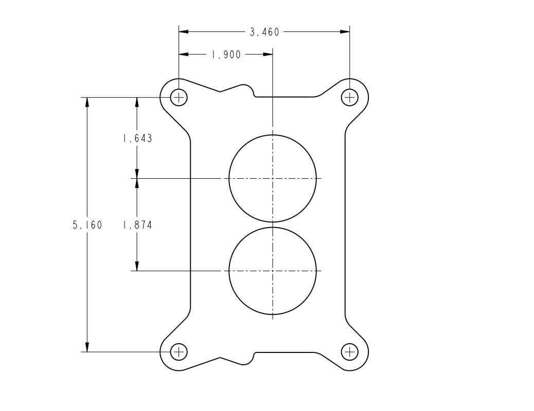 500 CFM Performance 2BBL Carburetor - 0-4412C