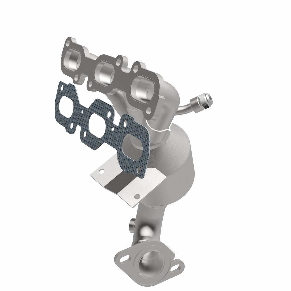 Catalytic Converter with Integrated Exhaust Manifold for HM Grade Federal / EPA Compliant Direct-Fit Manifold Catalytic