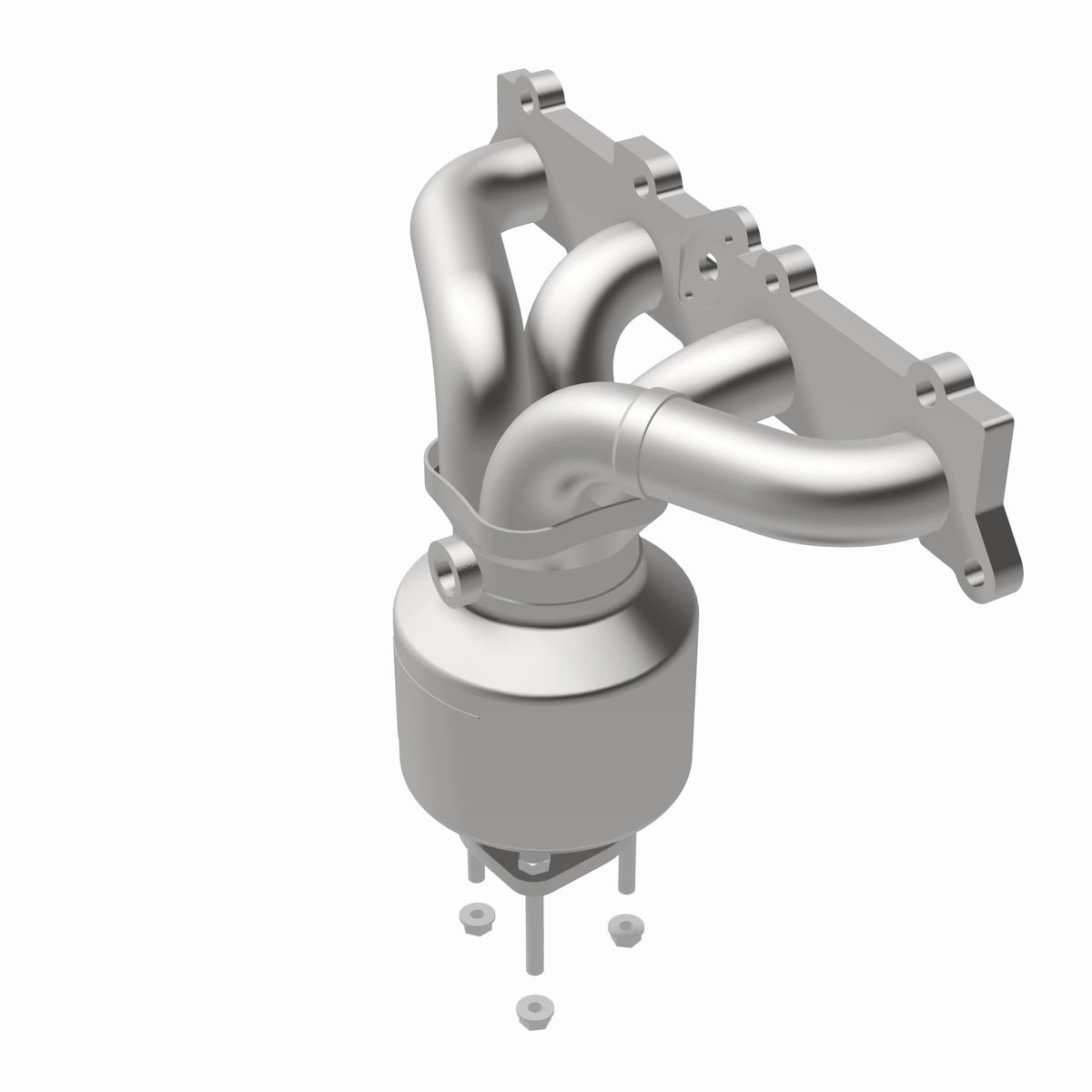 Catalytic Converter with Integrated Exhaust Manifold for HM Grade Federal / EPA Compliant Direct-Fit Manifold Catalytic