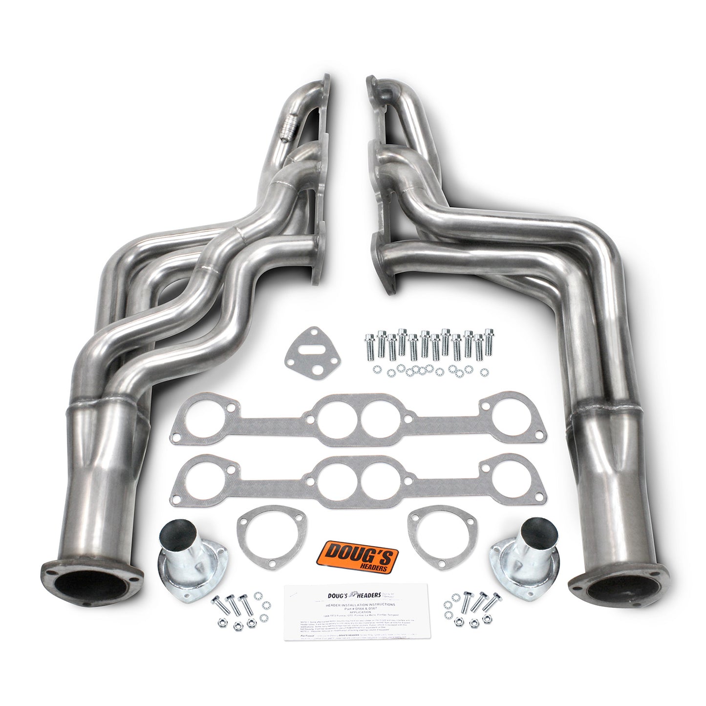 Long Tube Headers for 304 Stainless 1-3/4in Primary Stainless Steel D567-SS