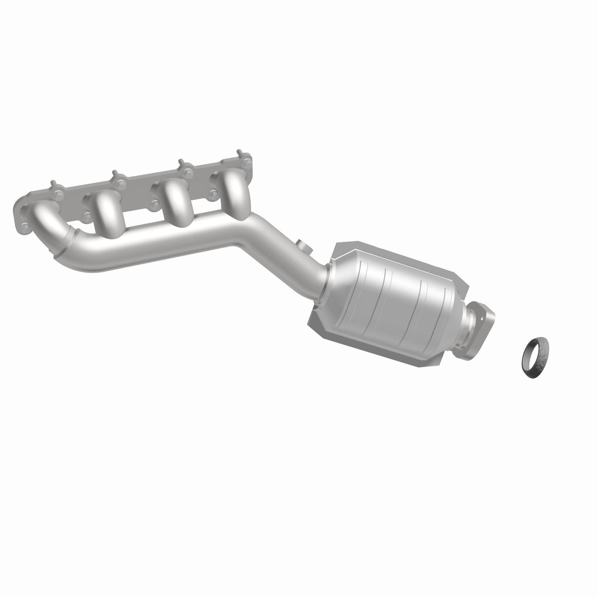 Catalytic Converter with Integrated Exhaust Manifold for HM Grade Federal / EPA Compliant Direct-Fit Manifold Catalytic