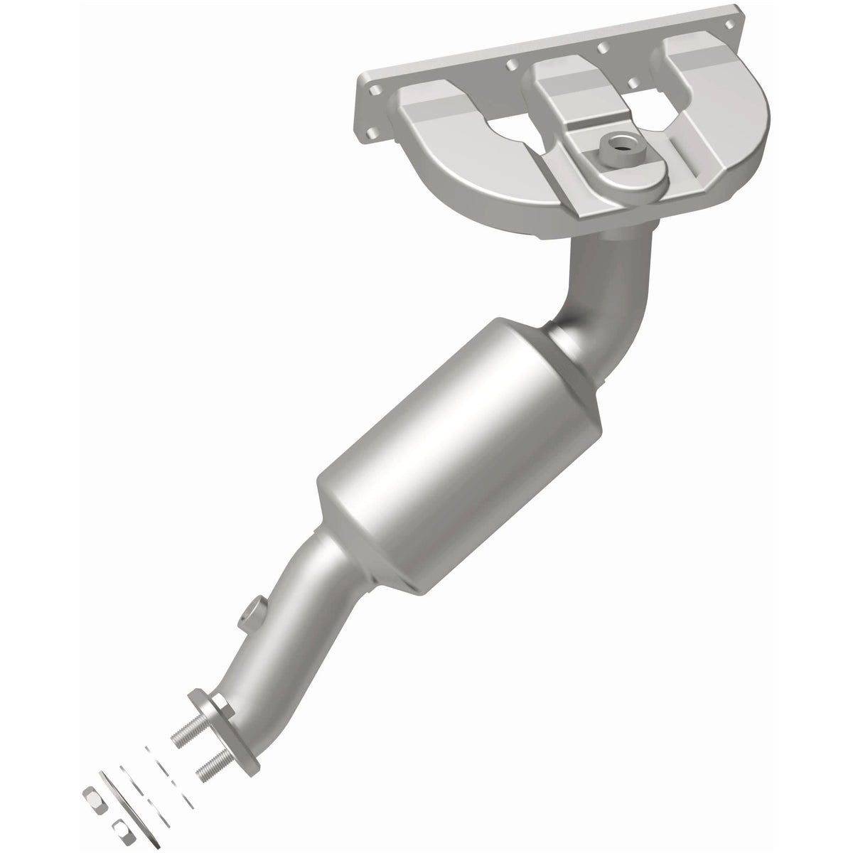 Catalytic Converter with Integrated Exhaust Manifold for HM Grade Federal / EPA Compliant Direct-Fit Manifold Catalytic