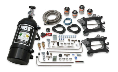 NOS 02010BNOS NOS Cheater Wet Nitrous System for 2x4 Dual 4150 4-barrel Carbu...