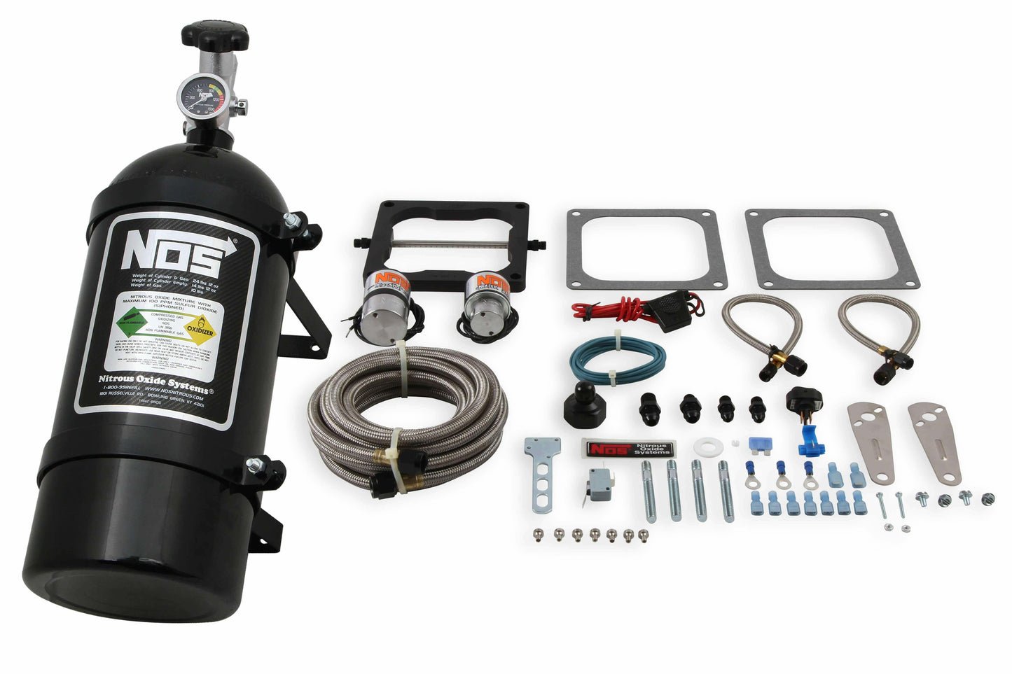 NOS Big Shot Wet Nitrous System 4150 4 Barrel Carb 10lb Black Bottle 02101BNOS