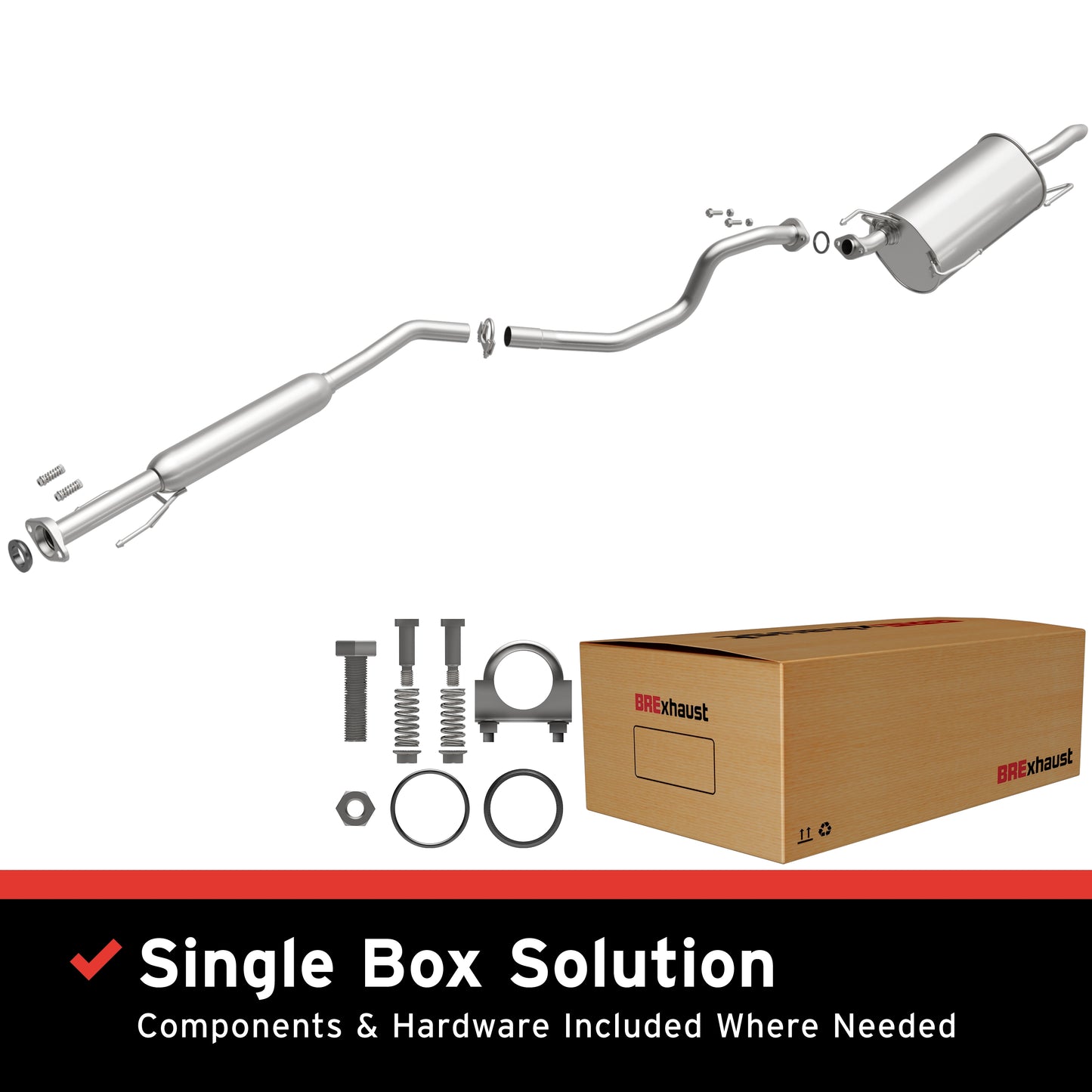2013-2019 Nissan Sentra Direct-Fit Replacement Exhaust System 106-0759