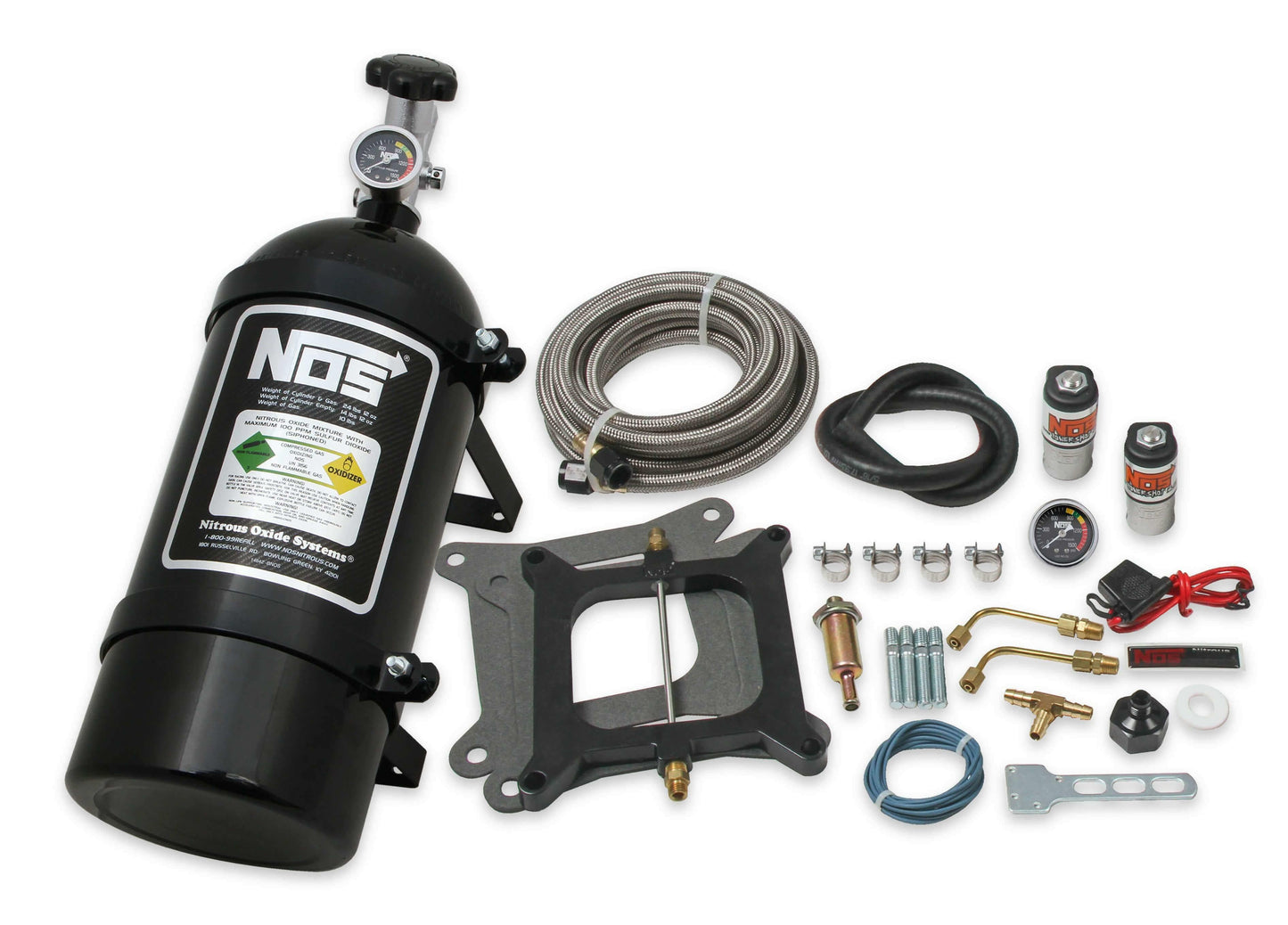 NOS 05001BNOS Powershot Nitrous System Kit Holley 4150 Square Bore and Edelbrock