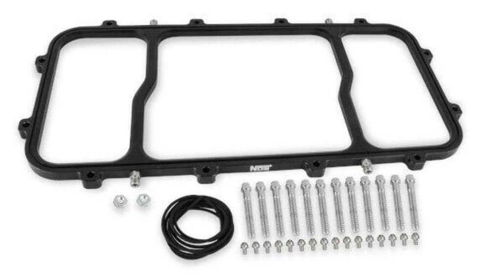 NOS Dry Nitrous Plate System for Holley LS Hi Ram Intake ManifoldBlack 05500BNOS