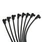 Spark Plug Wire Set Universal 8mm Silicone Spiro Pro 90? 350 ohm/ft Black 73061