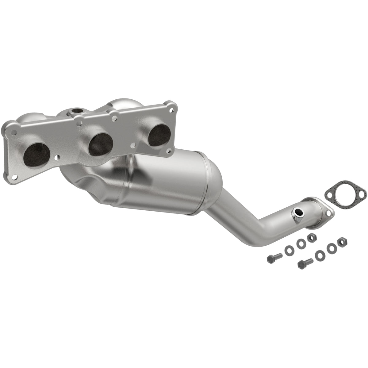 Catalytic Converter with Integrated Exhaust Manifold for HM Grade Federal / EPA Compliant Direct-Fit Manifold Catalytic