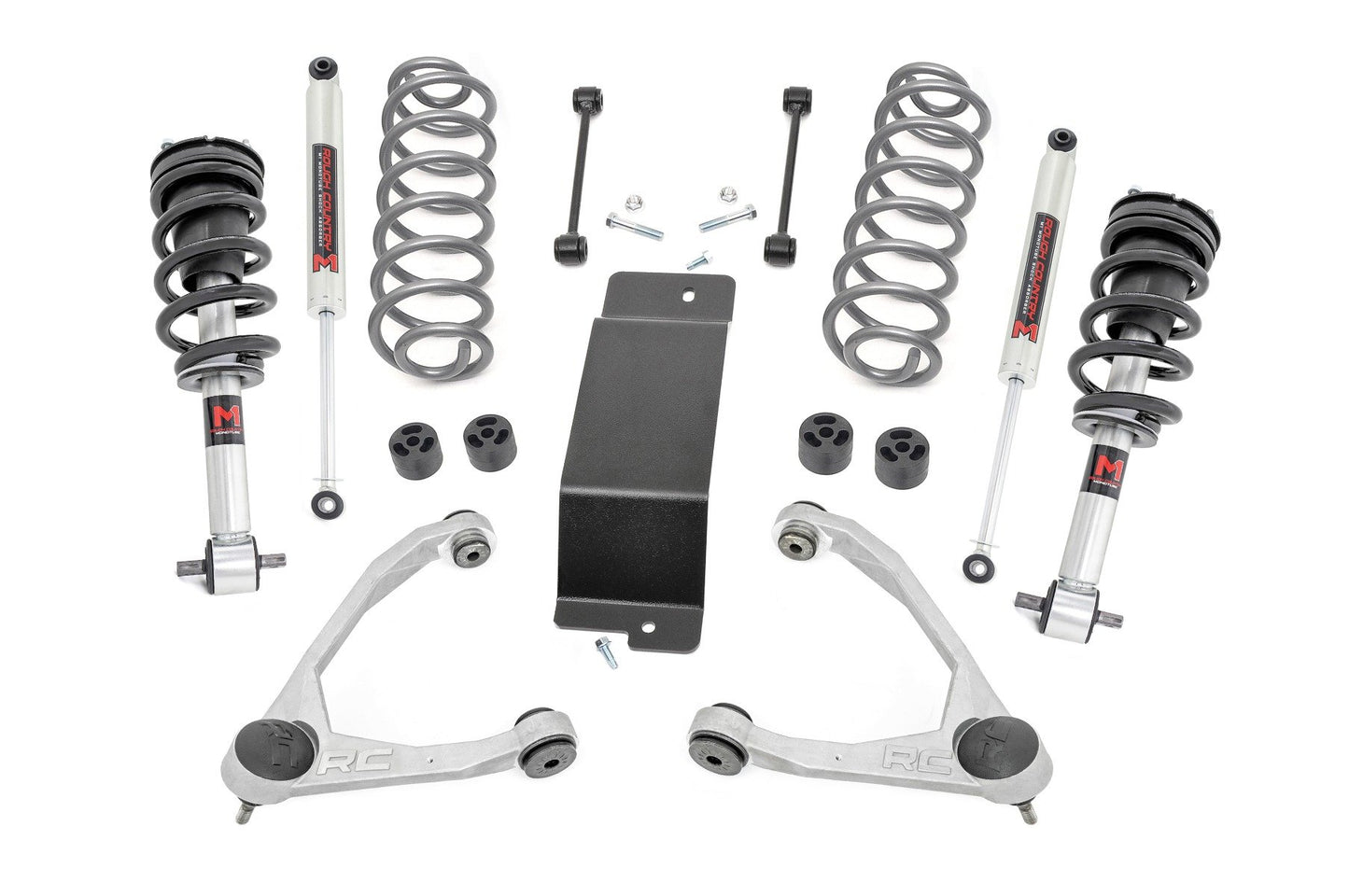 Rough Country 3.5 Inch Lift Kit - M1 Struts - Forged UCAs - Chevy/GMC SUV 1500 2WD/4WD (2007-2020) - 19340