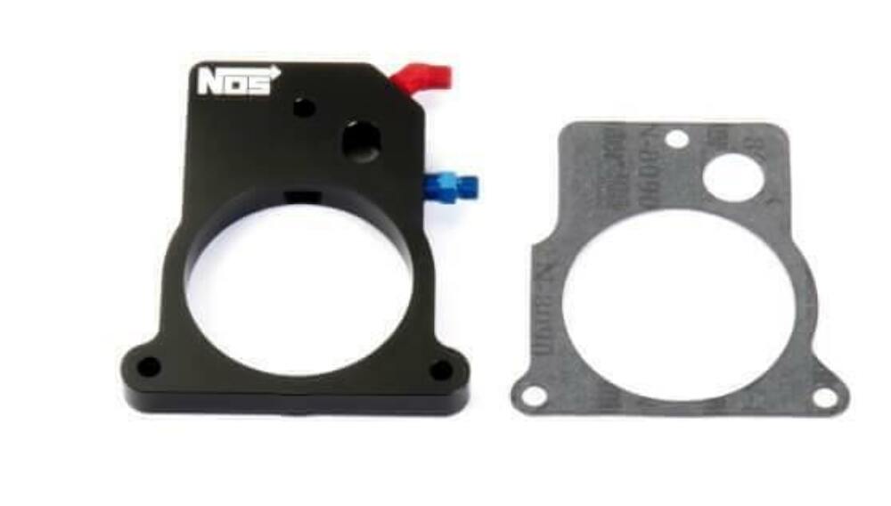 NOS Sniper 07164NOS GM 80mm 3-Bolt Throtle Body Plate Wet Nitrous System LS1 LS6