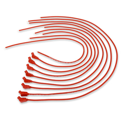 Spark Plug Wire Set Universal 8mm Silicone 135? 0 ohm/ft Prowire Solid Red 70252
