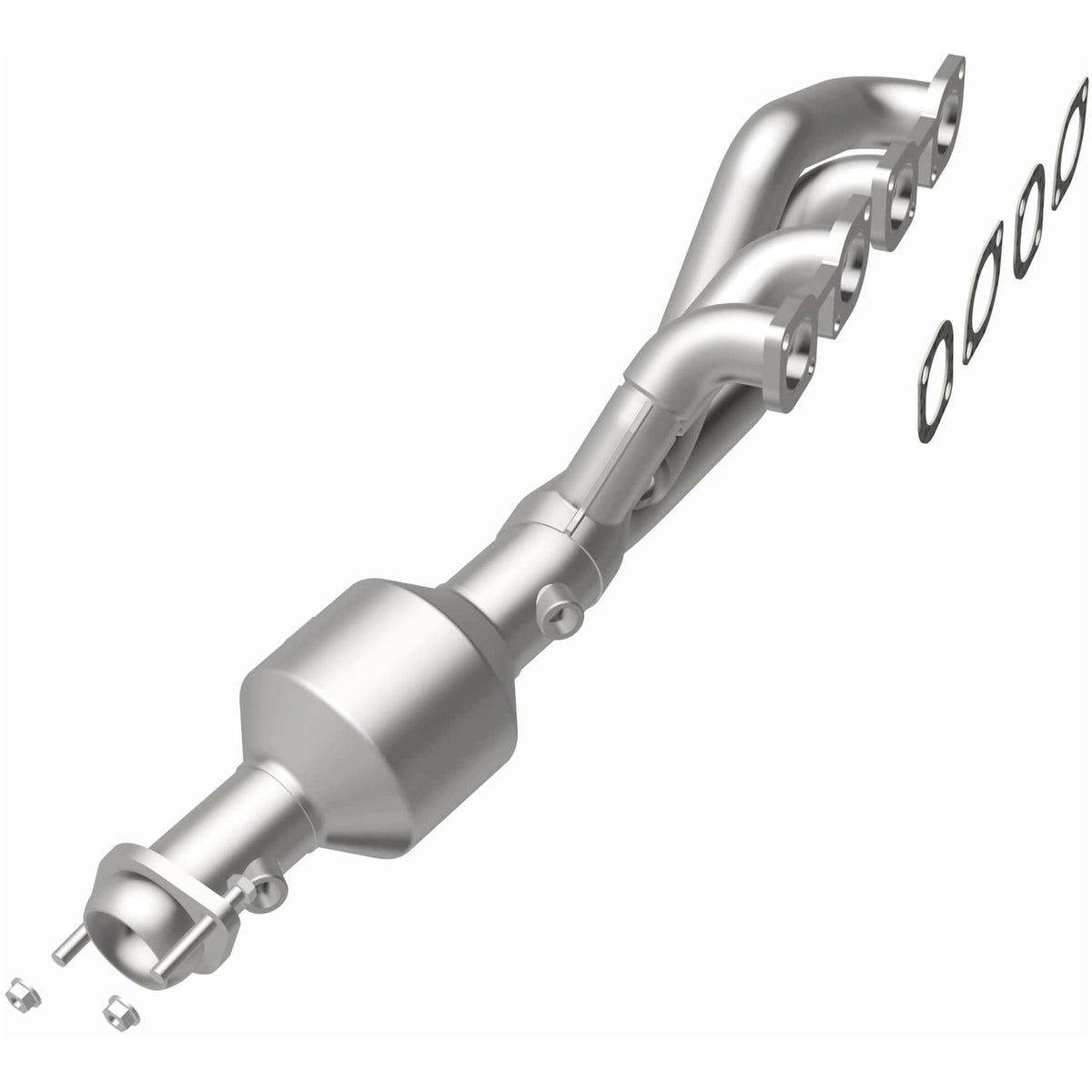 Catalytic Converter with Integrated Exhaust Manifold for HM Grade Federal / EPA Compliant Direct-Fit Manifold Catalytic