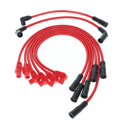 Spark Plug Wire Set Universal 8mm Silicone Spiro Pro 350 ohm/ft Red 74235